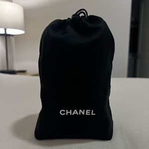 Black Chanel Drawstring Dust Bag